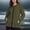 Army Green women's hooded zip up jacket a1, variant on WWomen's Hooded Zip Up Windbreaker Jacket Solid Casual Blazer Outerwear Fall Winter Spring Warm Coat, Black XL
