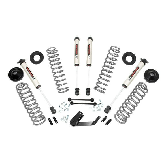 Rough Country 3.25" Lift Kit w/V2 Shocks for 2007-2018 Jeep Wrangler JKU - 66970
