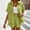Green, variant on Women Fall Fashion Short Sets 2 Piece Plain Shorts Top Lounge Beach Vacation Two Piece Outfits Tracksuits 2025