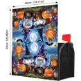 thumbnail image 3 of Happy Halloween Gnomes Pumpkin Mailbox Cover Halloween Haunts Magnetic Mailbox Cover Standard Size for Outdoor Garden Yard Decorations, 3 of 6