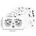 thumbnail image 1 of Juego de pegatinas para maquillaje de ojos y cara de Halloween, delineador de ojos negro, tatuajes divertidos a prueba de agua, pegatinas y etiquetas, 1 of 8