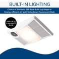thumbnail image 4 of Ventilador con luz y calentador Broan 100HL - Blanco, 4 of 6