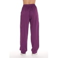 thumbnail image 3 of Just Love Stretch Solid Scrub Pants for Women 6825-CAR-M (Eggplant, 3X), 3 of 3