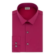KENNETH COLE Mens Pink Easy Care Heather Collared Slim Fit Dress Shirt XL 17- 34/35
