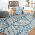 thumbnail image 2 of SAFAVIEH Capri Proinsias Leaves Wool Area Rug, Grey/Ivory, 4' x 6', 2 of 9