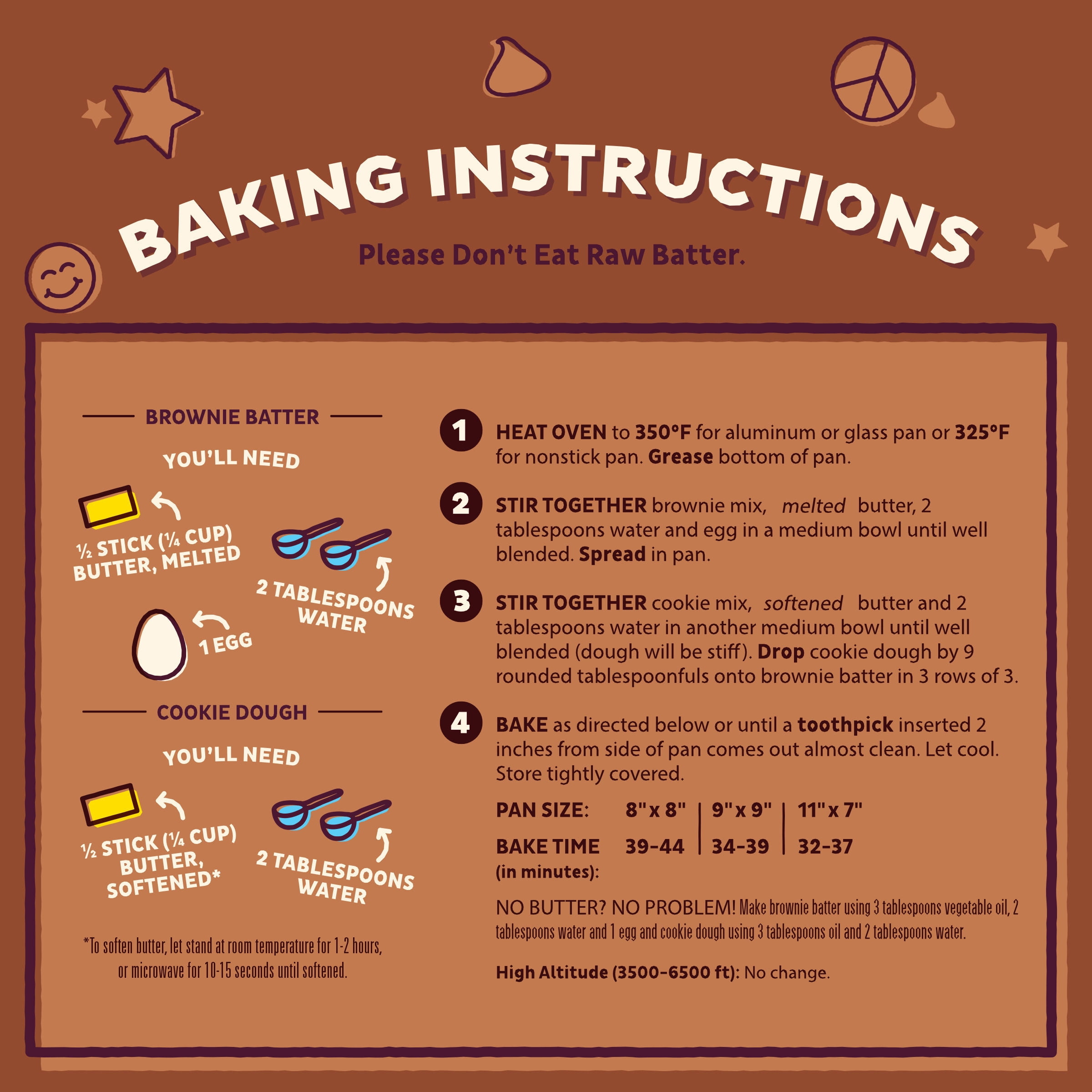 Annie's Organic Brookie Cookie Brownie Bar Baking Mix, Made With Real Chocolate Chips
