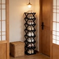 thumbnail image 4 of WMQPNNS Tier Foldable Shoe Rack Organizer Shelf Space Saving Storage for Entryway Closet Bedroom Corner, 4 of 6