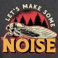 thumbnail image 3 of CafePress - Cicadas Let's Make Some Noise Loves Cicada Insect - Mens Hooded Shirt, 3 of 3