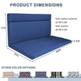 thumbnail image 2 of Outdoor Loveseat Cushions, Fade-Resistant Patio Bench Cushion with Backrest, Lounge Seat back Pads 48*42*3.5in, 2 of 6