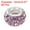 Light Purple, variant on Uxcell 12mm Rhinestone European Beads, European Large Hole Crystal Charm Beads for DIY Jewelry Making, White 60Pcs