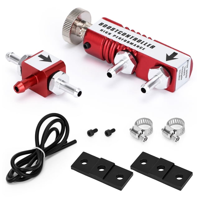Riwesomey Controlador de turbocompresor, válvula de refuerzo Manual ajustable Universal, accesorios de Hardware de supercarga para coche, duradero negro Vehículos, repuestos y accesorios Mis Rojo Riwesomey VI018635-03B