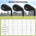thumbnail image 5 of Mazel Lob Wedge Golf Club Black 70° Loft Right-Handed 35 in Shaft, 5 of 6
