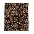 thumbnail image 5 of Maia Throw Giraffe Brown Polyester Microfiber 50 In x 60 In Fur in Brown, 5 of 8