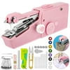 47pcs Handheld Sewing Machine, EEEkit Cordless Mini Portable Handy Sewing Machine, USB Battery Electric Handheld Sewing Machine Quick Handy Stitch Fabric Clothing Kids Pet Clothes DIY Home/Travel Use