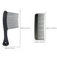 thumbnail image 3 of SHISUYAN 2Pcs Wide Tooth Comb Salon Hairdressing Comb Portable Hair Comb for Curly Hair, 3 of 8