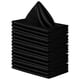 thumbnail image 1 of Servilleta cuadrada de satén de 10 uds, servilleta de mesa de seda brillante, servilleta de mesa de tela suave y lisa para decoración de fiesta de banquete de boda, negro, 1 of 5