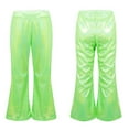 thumbnail image 1 of DPOIS Unisex Kids Stage Shiny Metallic Bell-bottom Cropped Pants, 1 of 7