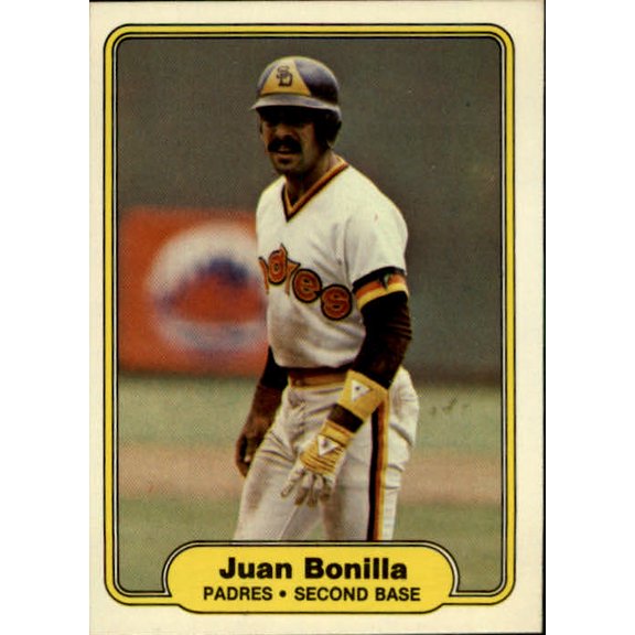 Collectible 1982 Fleer #567 Juan Bonilla RC MLB Baseball Trading Card