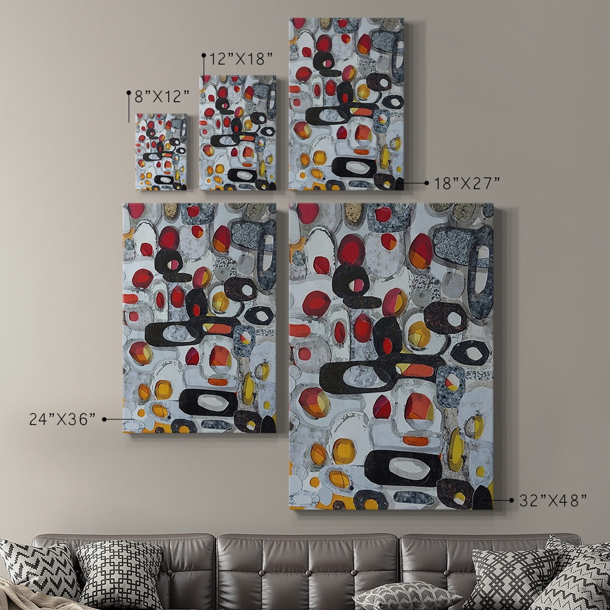Fruit Collage I Premium Gallery Wrapped Canvas - Ready to Hang