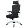 thumbnail image 3 of Ergonomic Office Chair With adjustable Lumbar Support, Breathable Mesh, Rotating tilt Lock, Black White, 3 of 8