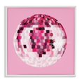 thumbnail image 5 of Stupell Industries Dazzling Pink Disco Ball Shining Geometric Pattern Graphic Art White Framed Art Print Wall Art, Design by Hey Bre! Creative Studio, 5 of 5