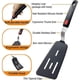 thumbnail image 5 of Silicone Spatula Set of 2, 600°F Heat Cooking Spatulas for Nonstick Cookware, Kitchen Utensils Use S, 5 of 5