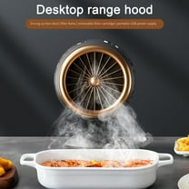 Pebbuoy Desktop Range Hood Powerful High Speed USB Plug-Play Angle Adjustable Low Noise Indoor BBQ Portable Range Hood