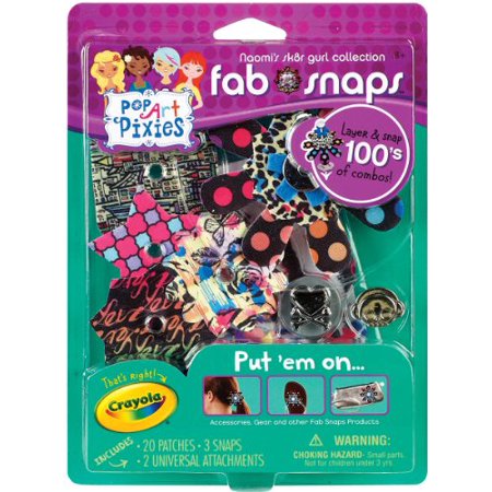 Crayola Pop Art Pixies Fab Snaps Refill Kit - Naomi's Sk8tr Gurl