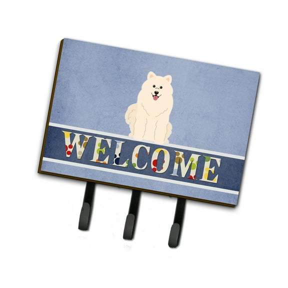 Carolines Treasures BB5611TH68 Samoyed Welcome Leash or Key Holder Triple multicolor