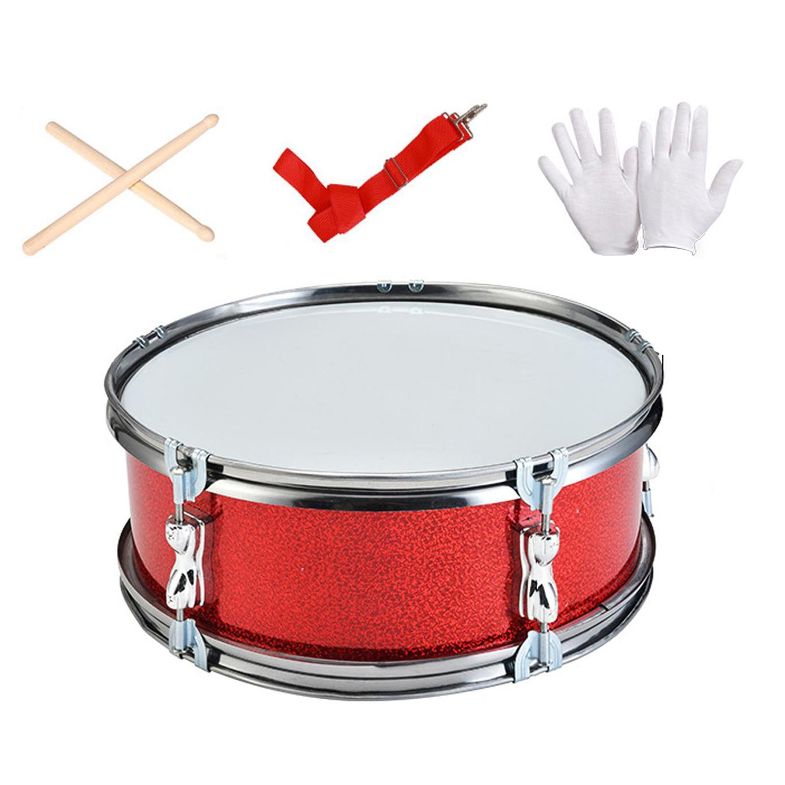 Snare Drum Percussion Instrument Music Drum Drum Set with Stainless Steel Build for Beginners Boys Children Parties