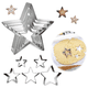 thumbnail image 2 of Juego de cortadores de galletas Laklulu, 5 piezas de diferentes tamaños, cortadores de galletas en forma de estrella de acero inoxidable, herramientas plateadas para hornear para el hogar, panadería,, 2 of 7