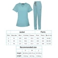 thumbnail image 5 of Conjunto de Exfoliación Salvador Uniforme de Enfermería Pantalones Deportivos Azul Claro M, 5 of 5