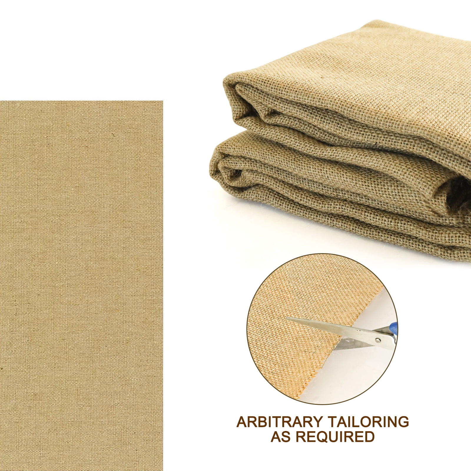 40 in. x 12 ft. Gardening Burlap Roll - Natural Burlap Fabric for Weed Barrier, Tree Wrap Burlap, Rustic Party Decor