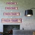 thumbnail image 2 of FROZEN YOGURT Vintage Plastic Street Sign shop soft serve Fro Yo | Indoor/Outdoor |  36" Wide, 2 of 4