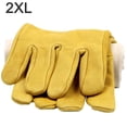 thumbnail image 1 of Guantes de Apicultura de Piel de Cabra Duraderos Sincero Protección de Brazo Largo Amarillo, 1 of 9