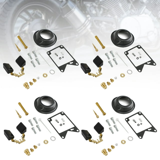 4X Kit de Réparation de Carburateur Compatible avec Yamaha Virago 750 XV750 1981-1983