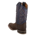 thumbnail image 3 of Botas Hombre Cuatralba Piel Vaquera Comoda Ajustable Casuales Resistentes Durables cafe 26.5, 3 of 3