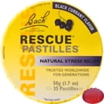 thumbnail image 1 of Bach Rescue PASTILLES | Stress relief Alivio natural del calmante grosella negra, 35 pastillas, 50 g (1,7 oz), 1 of 5