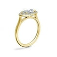 thumbnail image 3 of 0.65 Ct Marquise Cut Genuine Diamond Halo Wonderful Ring for Ladies Solid 18K Yellow Gold Size 10.5, 3 of 8