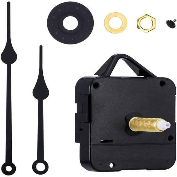 VogueV Home Clock, Clock Movement Long Shaft Clock Mechanism With Hands Battery Powered Wall Clock Mechanism Parts Motor Replacement Parts