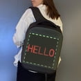 thumbnail image 4 of Ammoon LED Color Screen Customizable Backpack Travel Bag Pack School Bag for Men Women College Students, 4 of 7