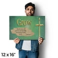 thumbnail image 4 of Jesus Grow Vinyl Decal 2 Pack of 12 Inch x 16 Inch Weatherproof Heavy-Duty Adhesive Backing | Faith-Based Inspiration, Spiritual Growth, Durable Design | Made in USA, 4 of 6