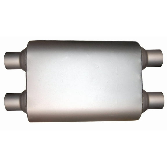 Jones Exhaust MF2468 Max Flow Muffler Dual In Dual Out 2.5 Input Pipe 2.5 Output