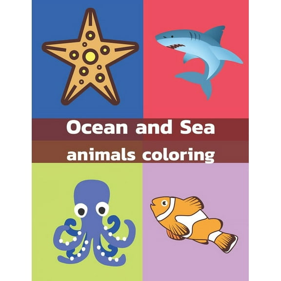 Ocean and Sea Animals Coloring: We have Coloring Pages with all of the sea animals like sea horses, starfish, octopus, crabs, dolphins, Activity Book