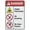 Warning Sign 1, variant on Danger High Voltage Aluminum Metal Tin Sign 8"x12" - Safety Restriction Alert Warning Plate, High Voltage Danger Sign