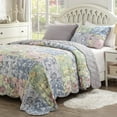 thumbnail image 5 of Greenland Home Fashions Emma 2-Pieces Gray Floral Quilt Bedding Sets, Twin, 5 of 7