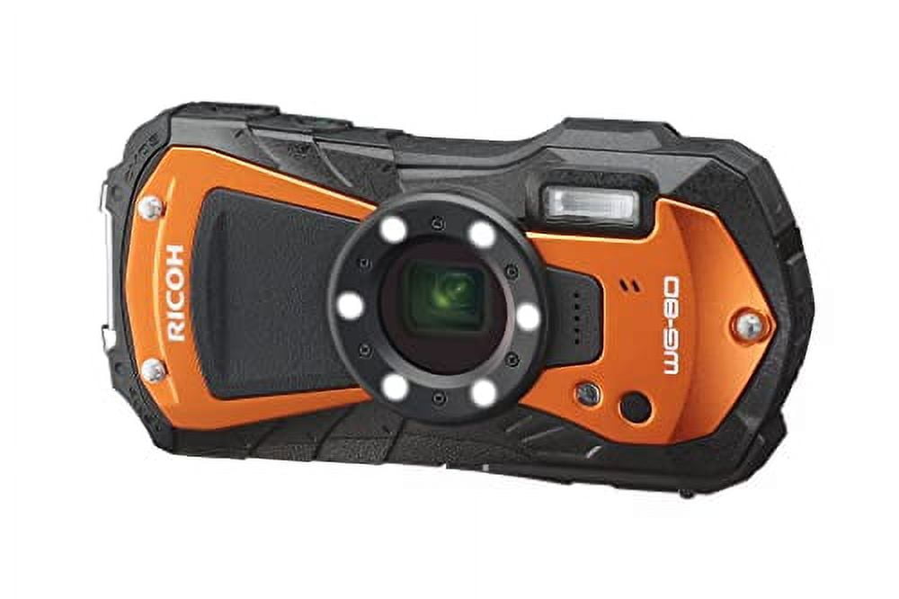 Ricoh WG-7 Waterproof Digital Camera (Red) - Walmart.com