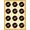 Black Cream Orange, Pattern 1, variant on ODIKA Music Retro Note Record Album Notes Border Tufted Round Movie for Guest Room, Lounge, Apartment, Non-Slip Low Profile