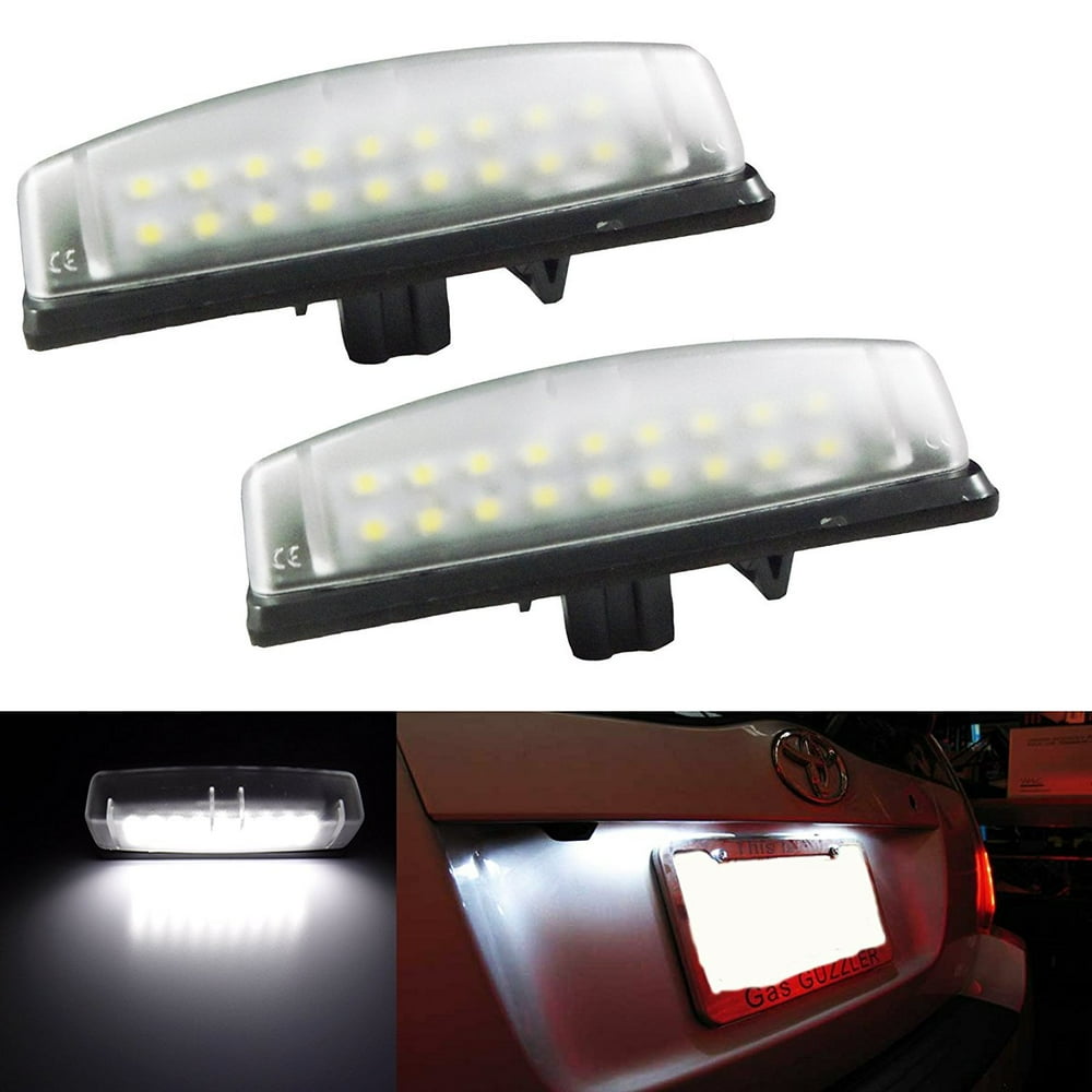 Xotic Tech 1 Set HID White OEM Replace LED License Plate Lamps For