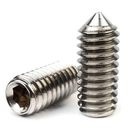 

Socket Set Screws Cone Point 304 Stainless Steel x 1/2 Qty 1000